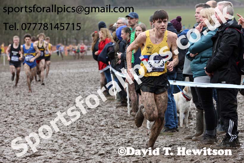 Mens under-17s 2018 British Inter Counties Cross Country Champs., Prestwold Hall, Loughborough. Photo: David T. Hewitson/Sports for All Pics